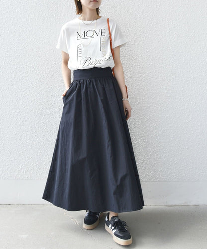 【WEB限定】〈手洗い可能〉バリエーション ロゴ 刺繍 プリントTEE