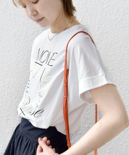 【WEB限定】〈手洗い可能〉バリエーション ロゴ 刺繍 プリントTEE