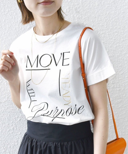 【WEB限定】〈手洗い可能〉バリエーション ロゴ 刺繍 プリントTEE