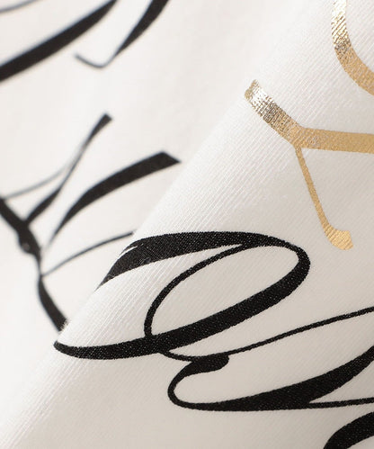 【WEB限定】〈手洗い可能〉バリエーション ロゴ 刺繍 プリントTEE