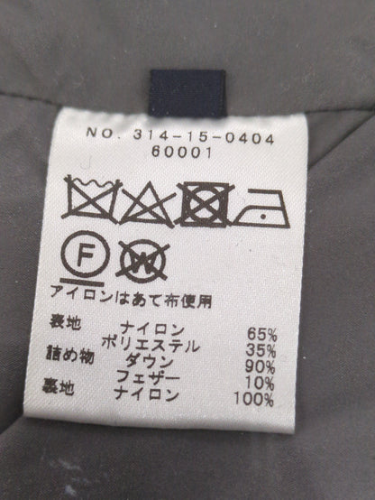 【河田フェザー】フードロングダウンgrey