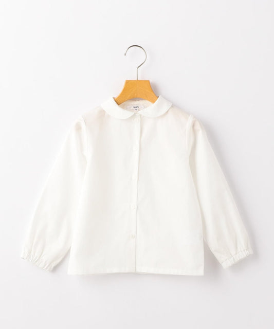 SHIPS KIDS:ラウンドカラー 長袖 ブラウス(100〜130cm)