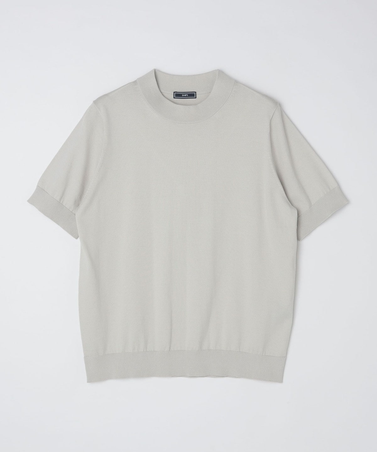 SHIPS: シーアイランド コットン モックネック ニットTシャツ