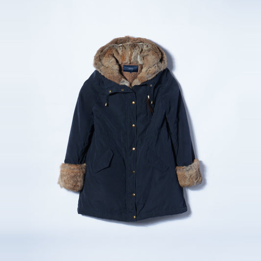 RABIT FUR LINER COAT 14FW