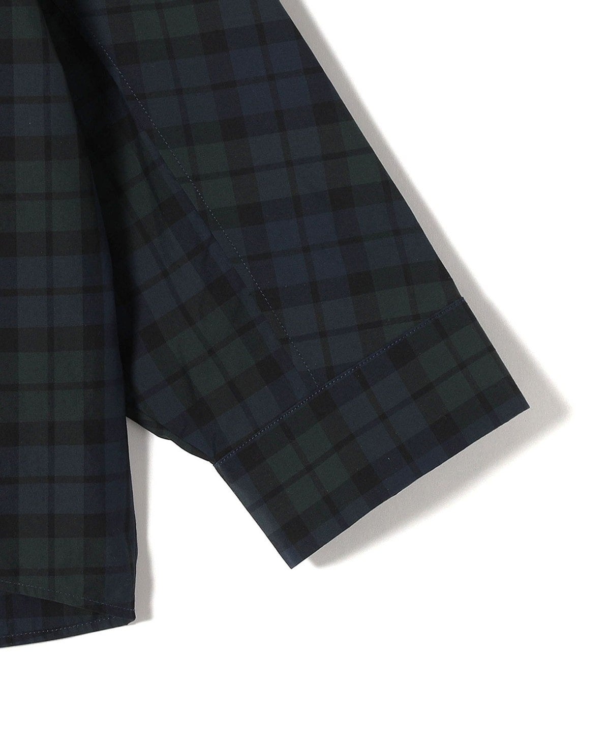 SHIPS Primary Navy Label:〈洗濯機可能〉ブラック ウォッチ シャツ