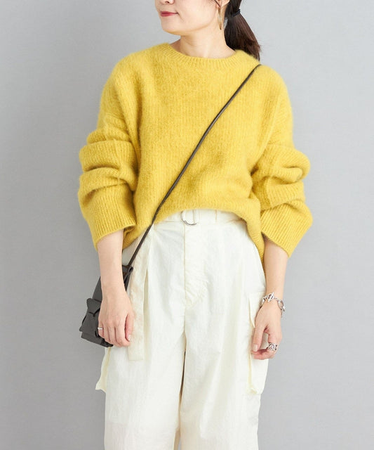 〈手洗い可能〉フォックス クルーネック ニット プルオーバー