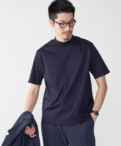 SHIPS: ALBINI モックネック ショートスリーブ Tシャツ