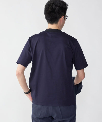 SHIPS: ALBINI モックネック ショートスリーブ Tシャツ