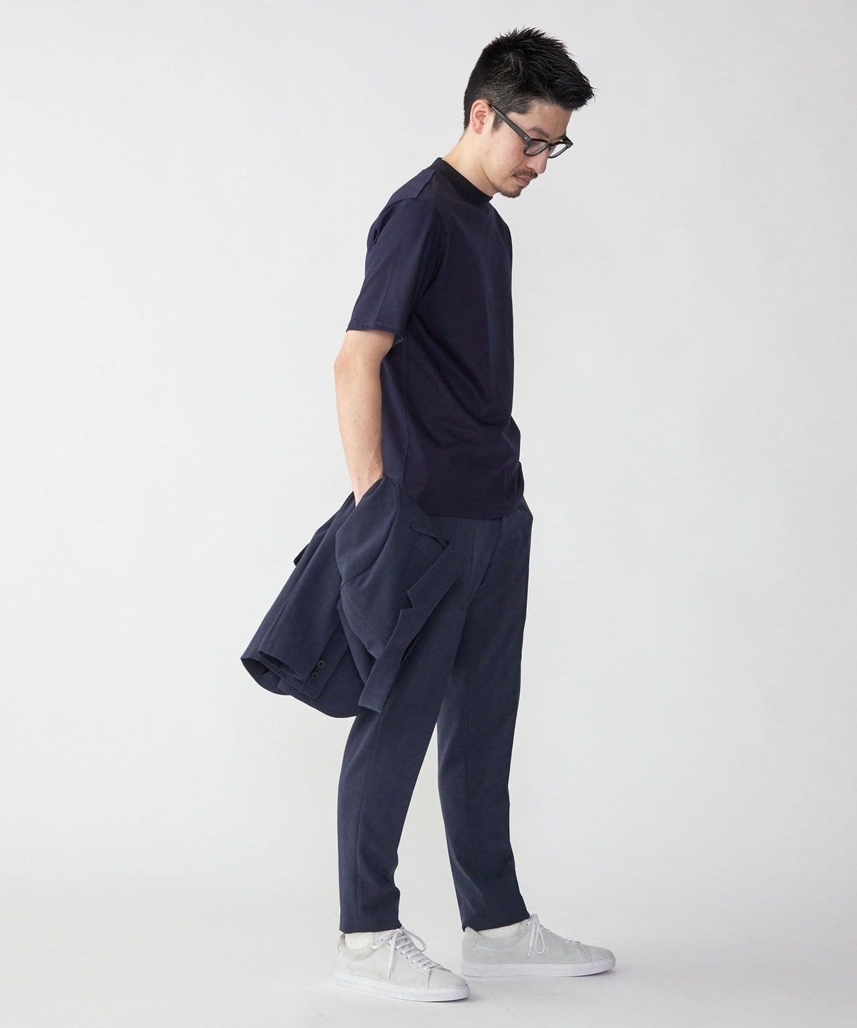 SHIPS: ALBINI モックネック ショートスリーブ Tシャツ
