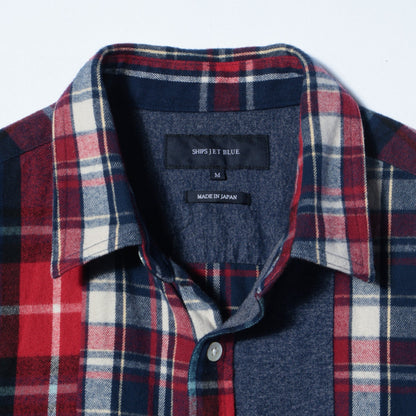 SHIPS JET BLUE:RE BUILD SHIRT REG