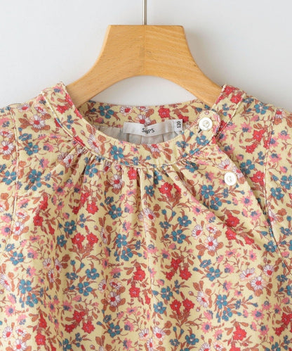 SHIPS KIDS:リバティ リブ レイヤード プルオーバー(100〜130cm)