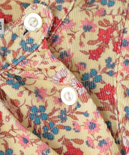 SHIPS KIDS:リバティ リブ レイヤード プルオーバー(100〜130cm)