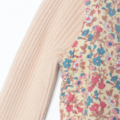 SHIPS KIDS:リバティ リブ レイヤード プルオーバー(100〜130cm)