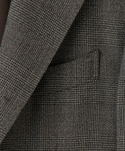 VALDITARO: グレンチェック ワンプリーツ スーツ