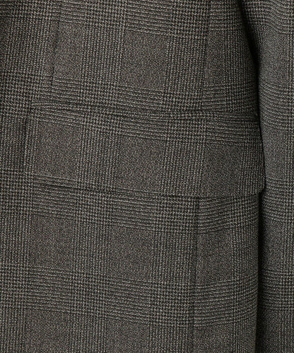VALDITARO: グレンチェック ワンプリーツ スーツ