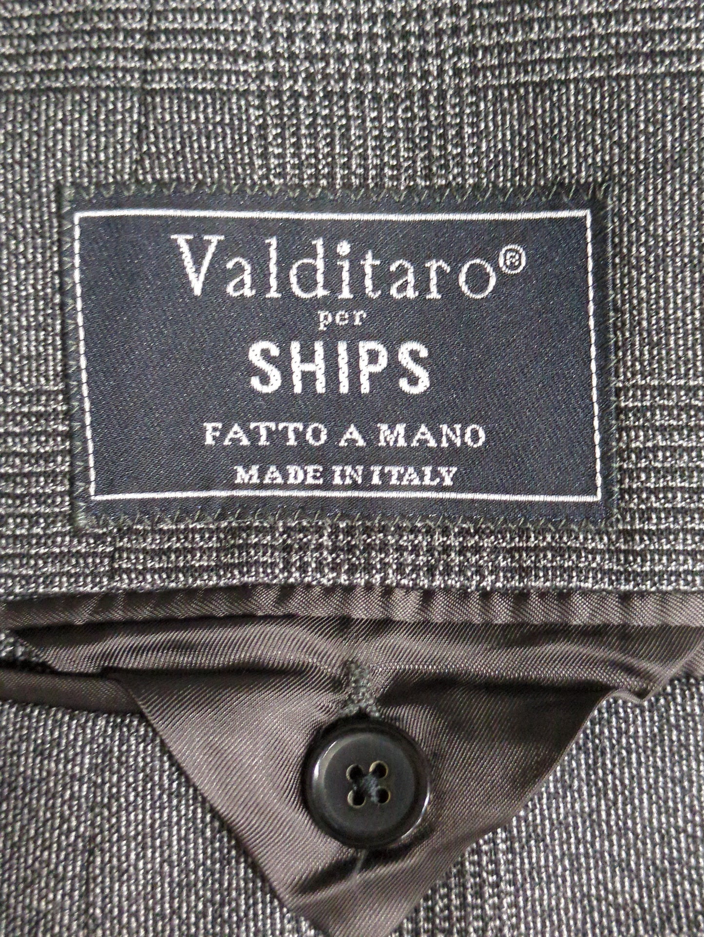 VALDITARO: グレンチェック ワンプリーツ スーツ