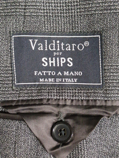 VALDITARO: グレンチェック ワンプリーツ スーツ