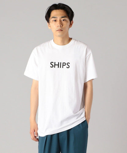 SHIPS:【一部WEB限定カラー】SHIPSロゴ エンブロイダリー Ｔシャツ