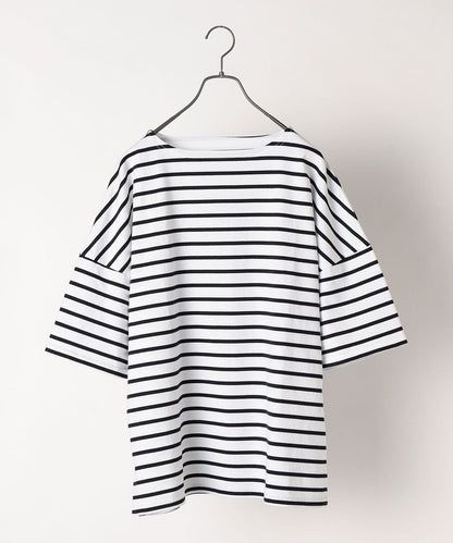SHIPS any: マリンボーダー ドルマン ボートネック  ユニセックス Tシャツ
