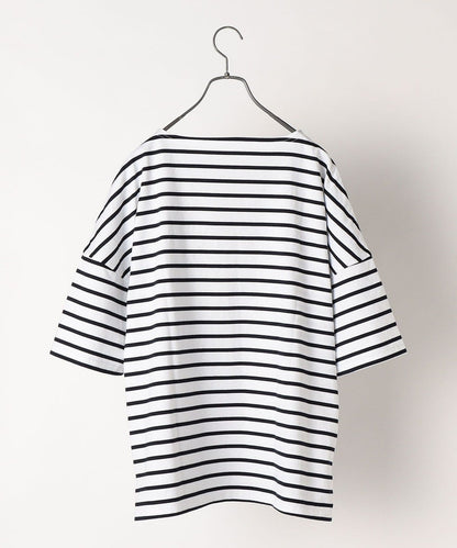 SHIPS any: マリンボーダー ドルマン ボートネック  ユニセックス Tシャツ