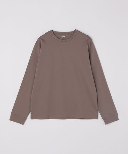 SHIPS Colors:シルケット コットン クルーネック Tシャツ (ロンT)