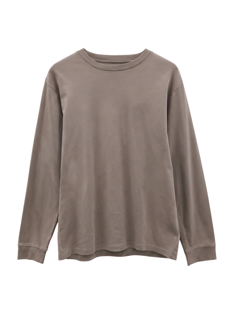 SHIPS Colors:シルケット コットン クルーネック Tシャツ (ロンT)