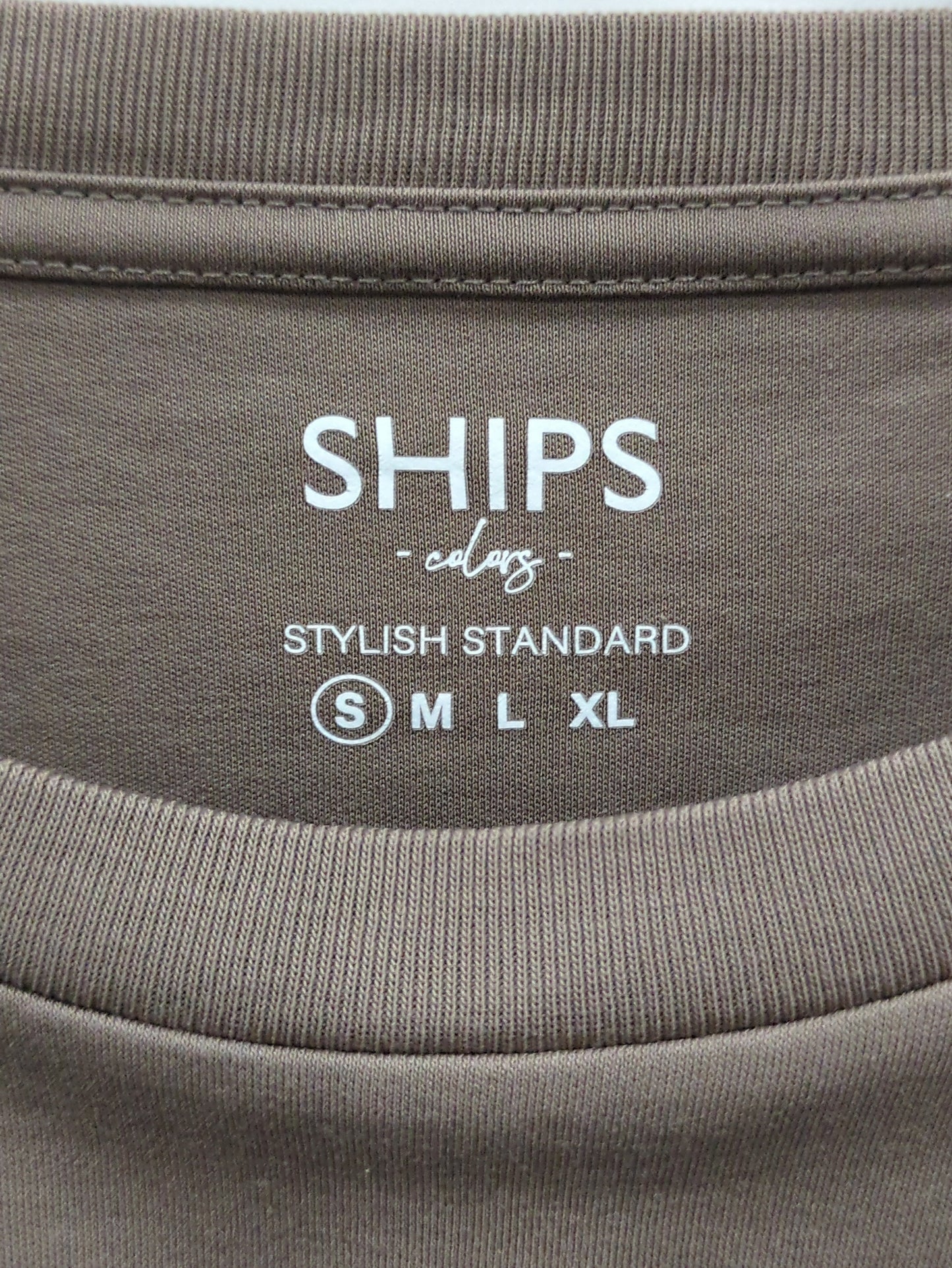 SHIPS Colors:シルケット コットン クルーネック Tシャツ (ロンT)