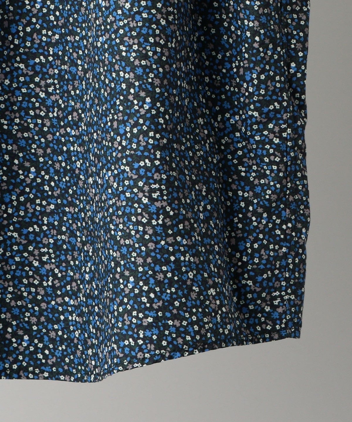 SHIPS: ブロード モチーフプリント セミワイドカラーシャツ