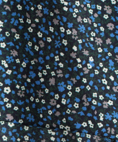 SHIPS: ブロード モチーフプリント セミワイドカラーシャツ