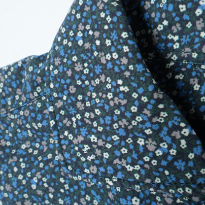 SHIPS: ブロード モチーフプリント セミワイドカラーシャツ