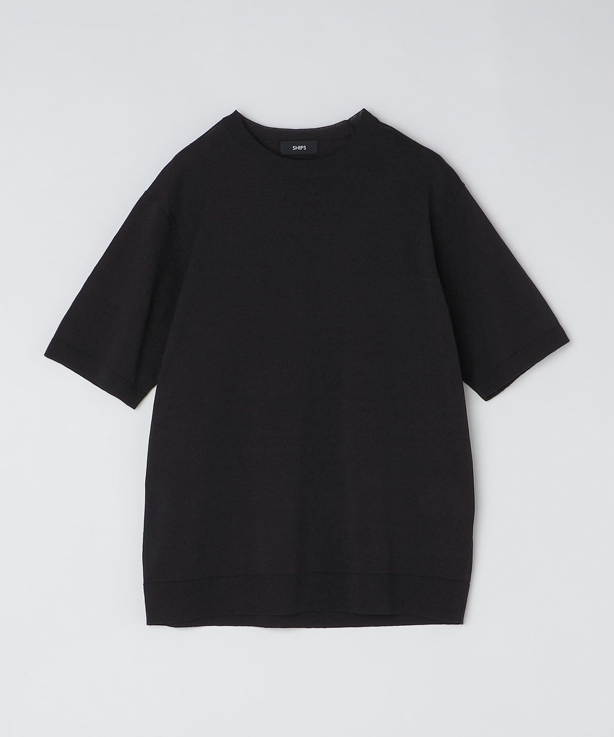 SHIPS: 〈手洗い可能〉 14ゲージ TEXBRID(R) リネン ニット Tシャツ