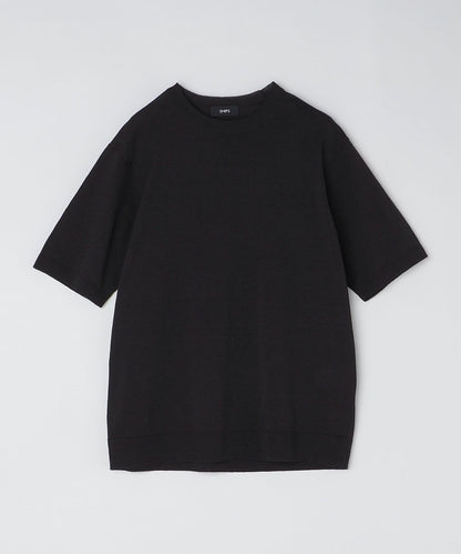 SHIPS: 〈手洗い可能〉 14ゲージ TEXBRID(R) リネン ニット Tシャツ