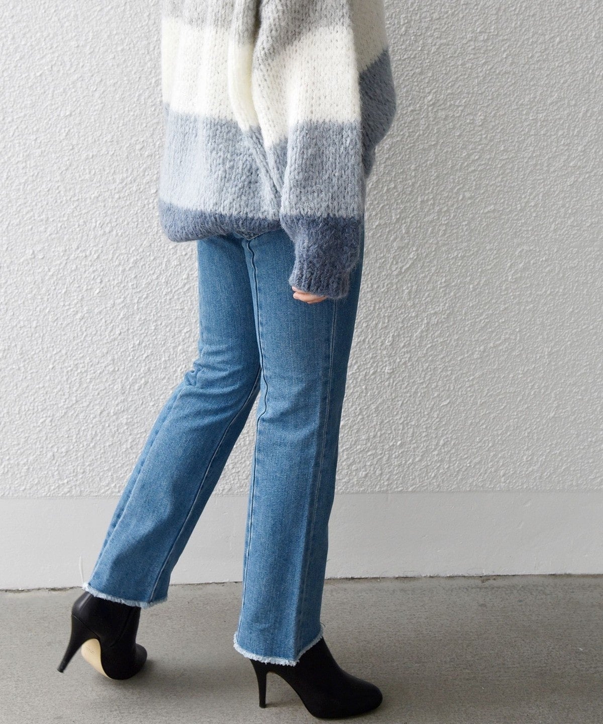SHIPS any:〈ウォッシャブル〉センタークリース デニム パンツ［SHIPS any DENIM］
