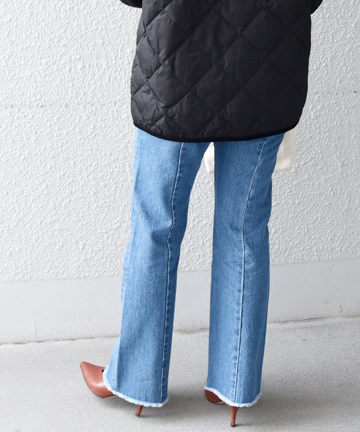 SHIPS any:〈ウォッシャブル〉センタークリース デニム パンツ［SHIPS any DENIM］