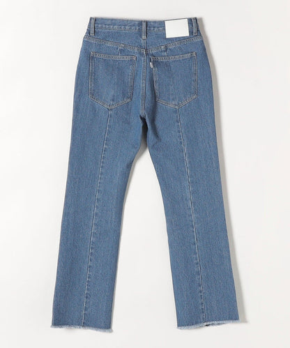 SHIPS any:〈ウォッシャブル〉センタークリース デニム パンツ［SHIPS any DENIM］