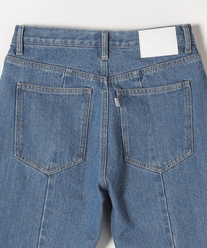 SHIPS any:〈ウォッシャブル〉センタークリース デニム パンツ［SHIPS any DENIM］