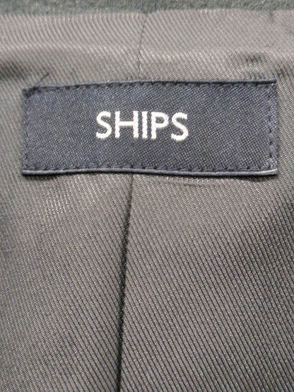【WEB限定】SHIPS: リラックスフィット ポリメルトン ジャージー ダブルブレスト Pコート