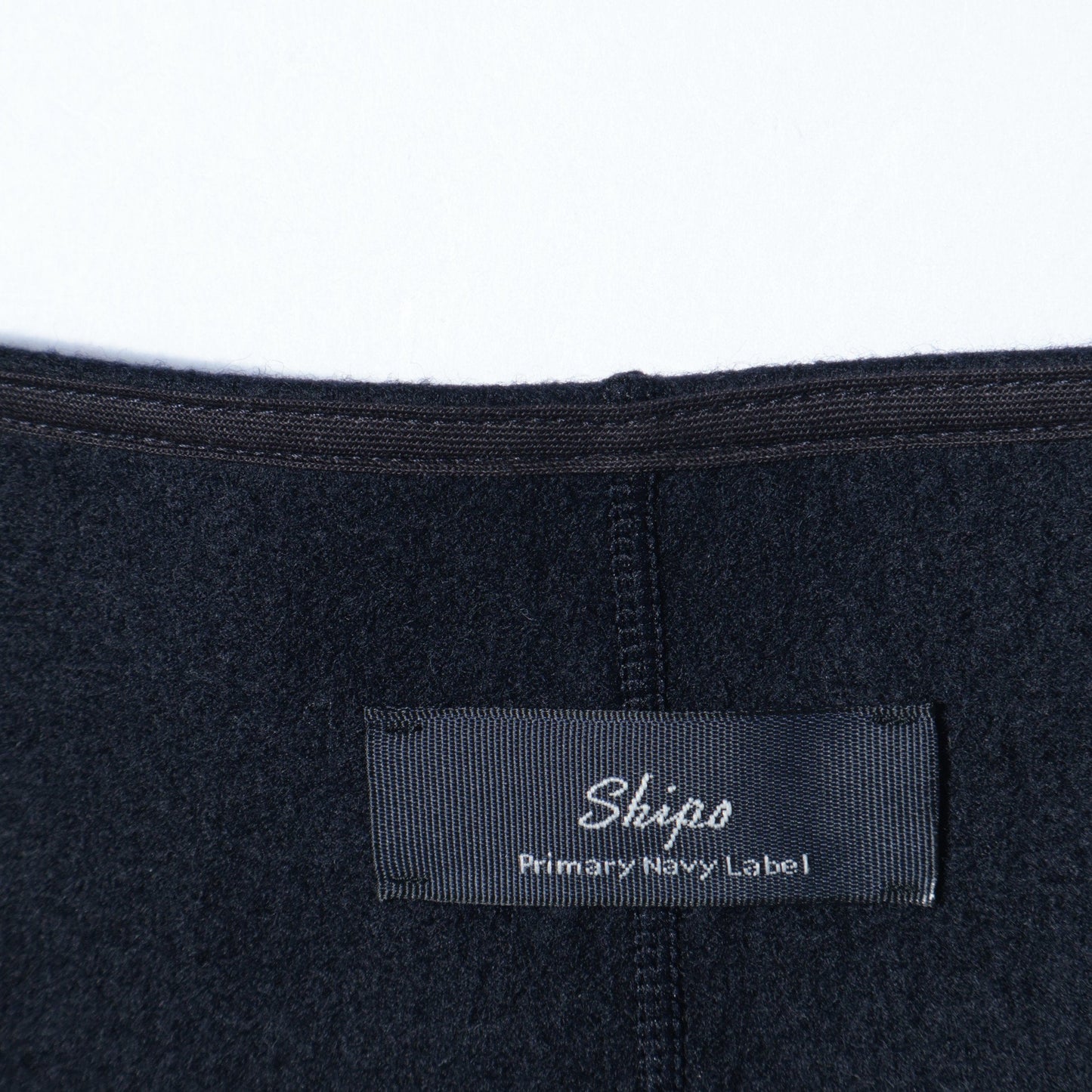 SHIPS Primary Navy Label:〈手洗い可能〉ウール ジャージー Vネック プルオーバー