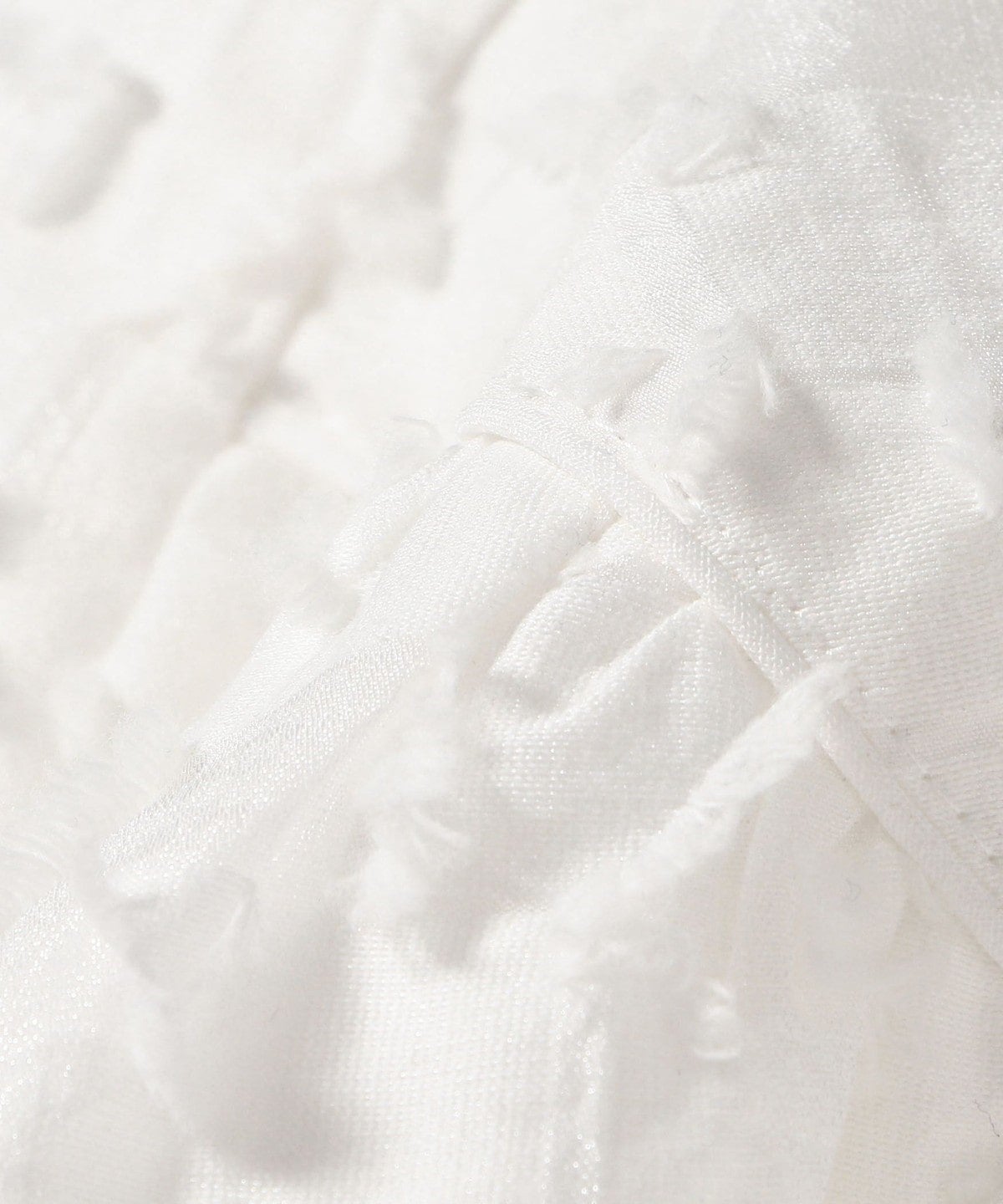 〈手洗い可能〉ジオメタリック カット ジャカード ブラウス 24SS