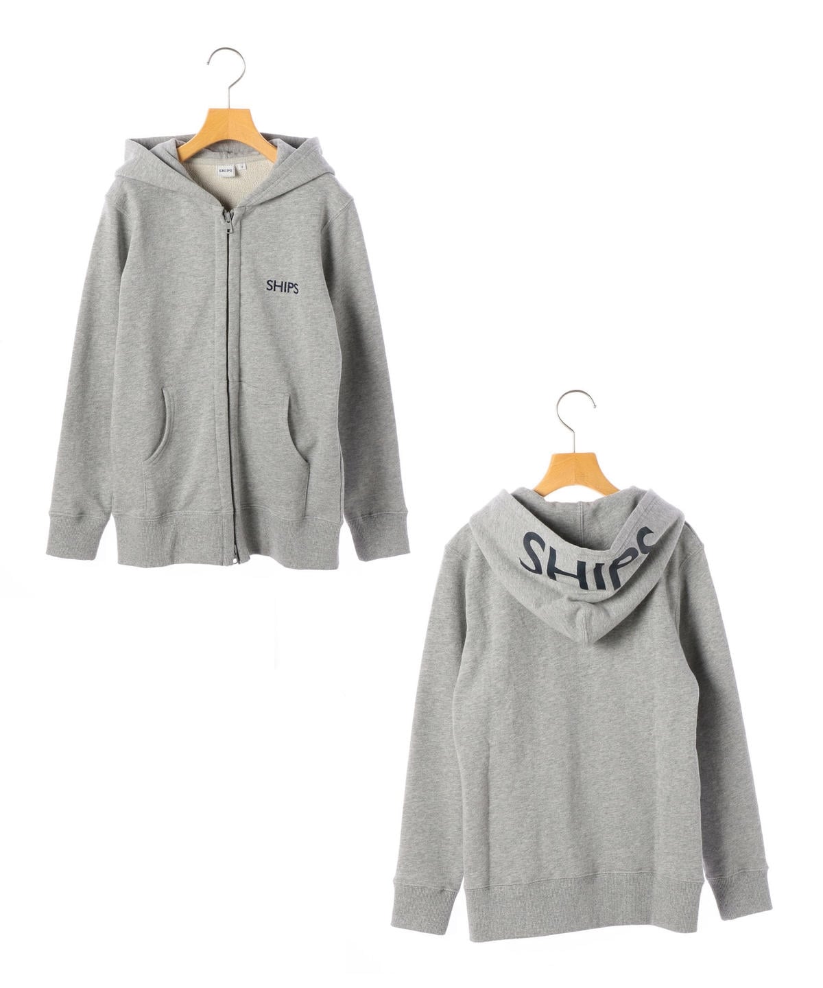 SHIPS KIDS:ロゴ フード ジップ パーカー(145〜160cm)