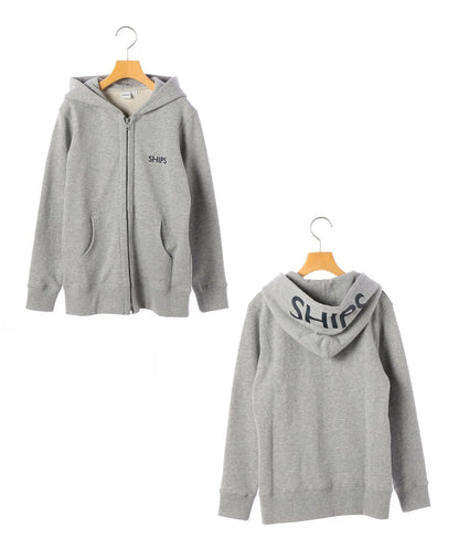 SHIPS KIDS:ロゴ フード ジップ パーカー(145〜160cm)