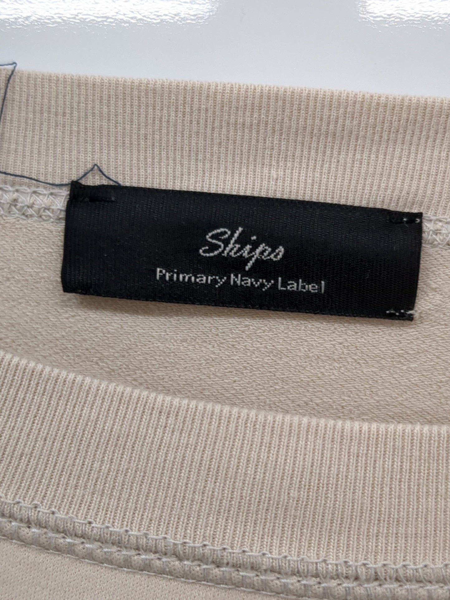 Primary NavyLabel:スビンコットンワイドジャージークルーネック