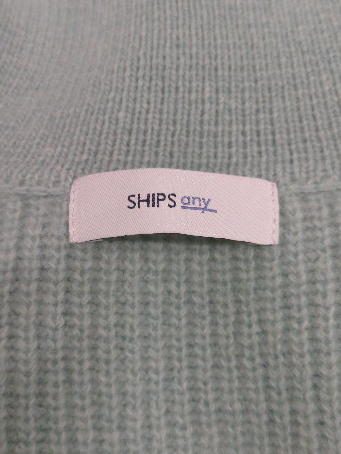 【WEB限定】SHIPS any: AQUA カシミヤ ミックス Vネック ルーズ ニット プルオーバー