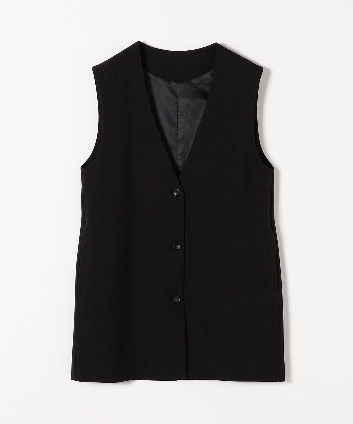 SHIPS any:〈ウォッシャブル〉ノーカラー ジレ