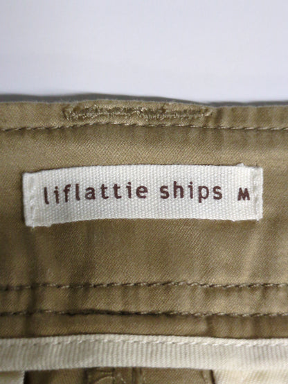 liflattie ships:サテンストレートカーゴパンツ