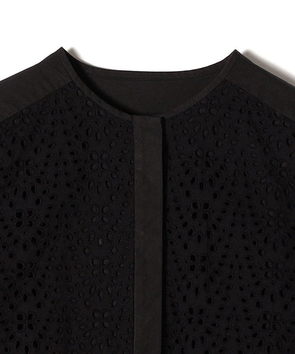 Primary Navy Label:コンビレースノースリーブブラウス