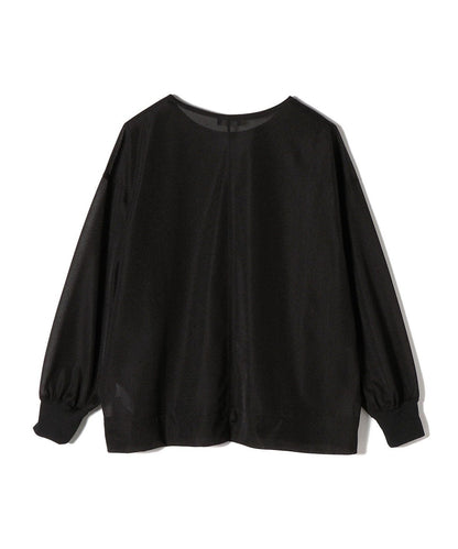 〈手洗い可能〉トリコットオーガンジーシアーTEE