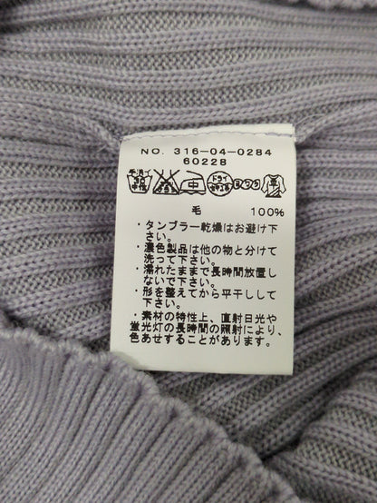 【手洗い可能】ウールリブカットオフプルオーバー