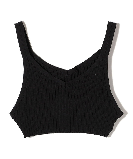 〈手洗い可能〉ニット リブ ビスチェ