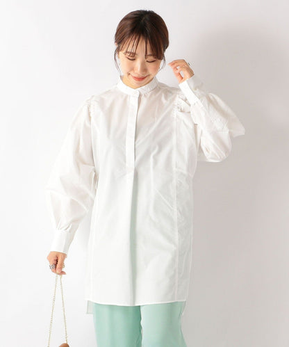 SHIPS any: パフスリーブ ロング シャツ